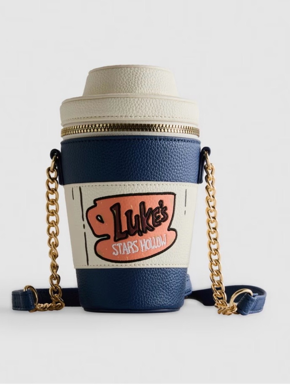 Primark Gilmore Girls Luke’s Stars Hollow Mini Crossbody Bag Zip Navy/White